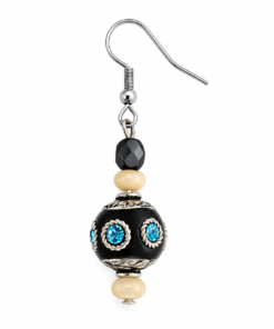 Alternative view of VOYAGE, VOYAGE : Cachemire nacre et hématite bleu
