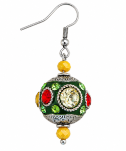Alternative view of VOYAGE, VOYAGE : Cachemire vert strass jaune rouge vert