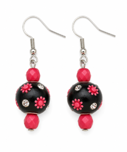 VOYAGE, VOYAGE : Cachemire petite fleur rose foncé